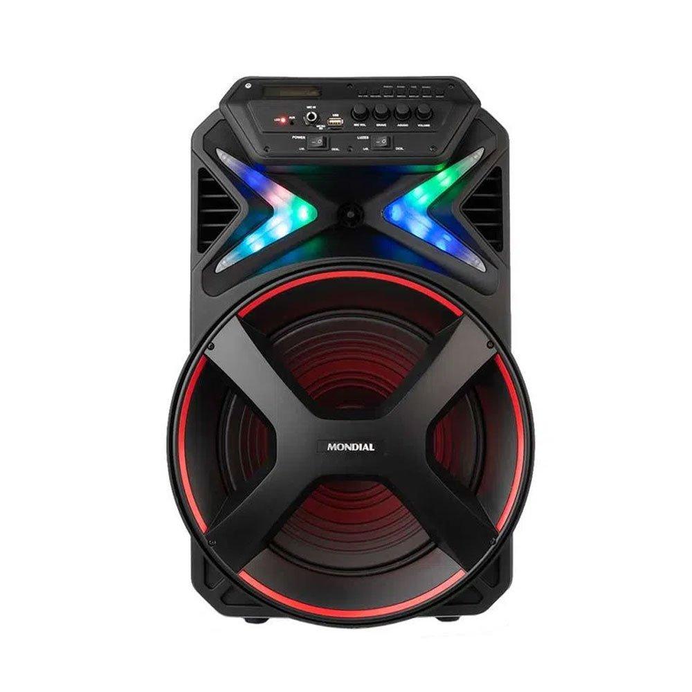Caixa Amplificada Mondial CM-400 400W Bluetooth USB Rádio FM - 2