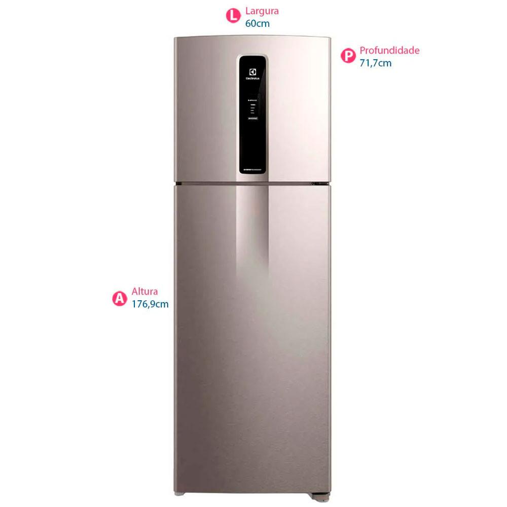 Geladeira Frost Free Duplex Efficient Com AutoSense Look 390L IF43S Electrolux - 3