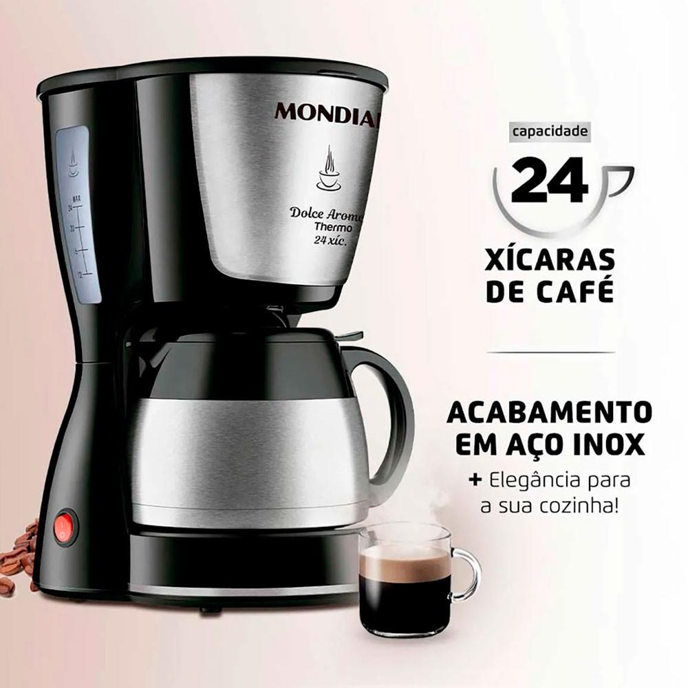 Cafeteira Elétrica Dolce Arome Thermo Mondial C-33JT 24X 800W - 2