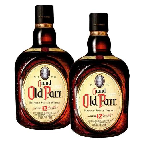 Kit Whisky Old Parr 12 anos 750ml Com 2 unidades - 1