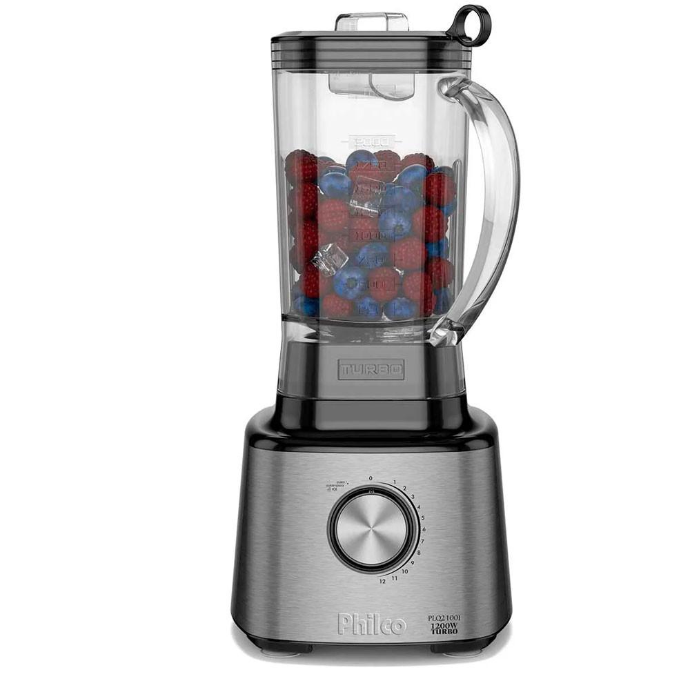 Liquidificador Philco PLQ2100PI Jarra de Plástico 3L 1200W 12 Velocidades - 4