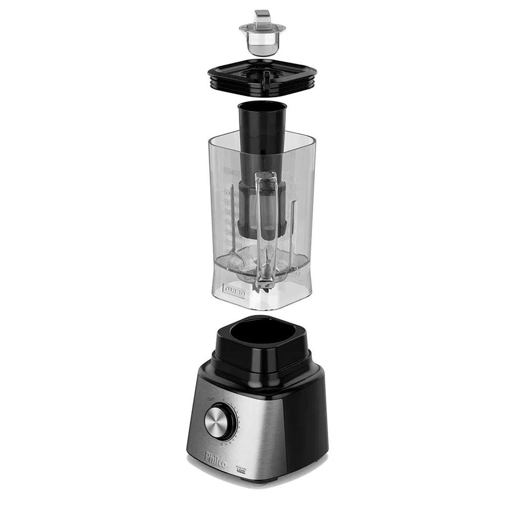 Liquidificador Philco PLQ2100PI Jarra de Plástico 3L 1200W 12 Velocidades - 10