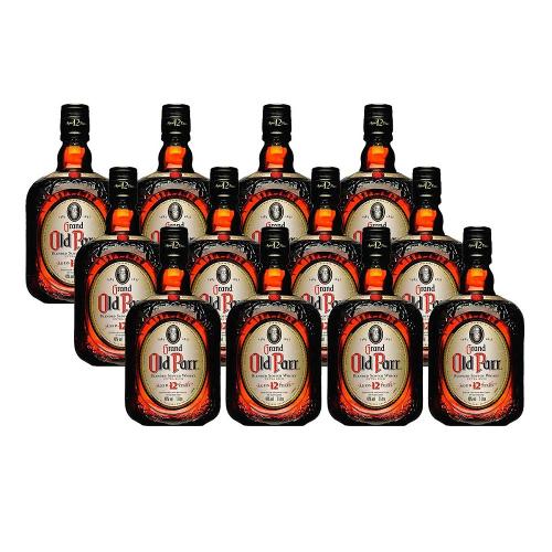 Whisky Escocês 12 anos 1litro Caixa com 12 Unidades Old Parr
