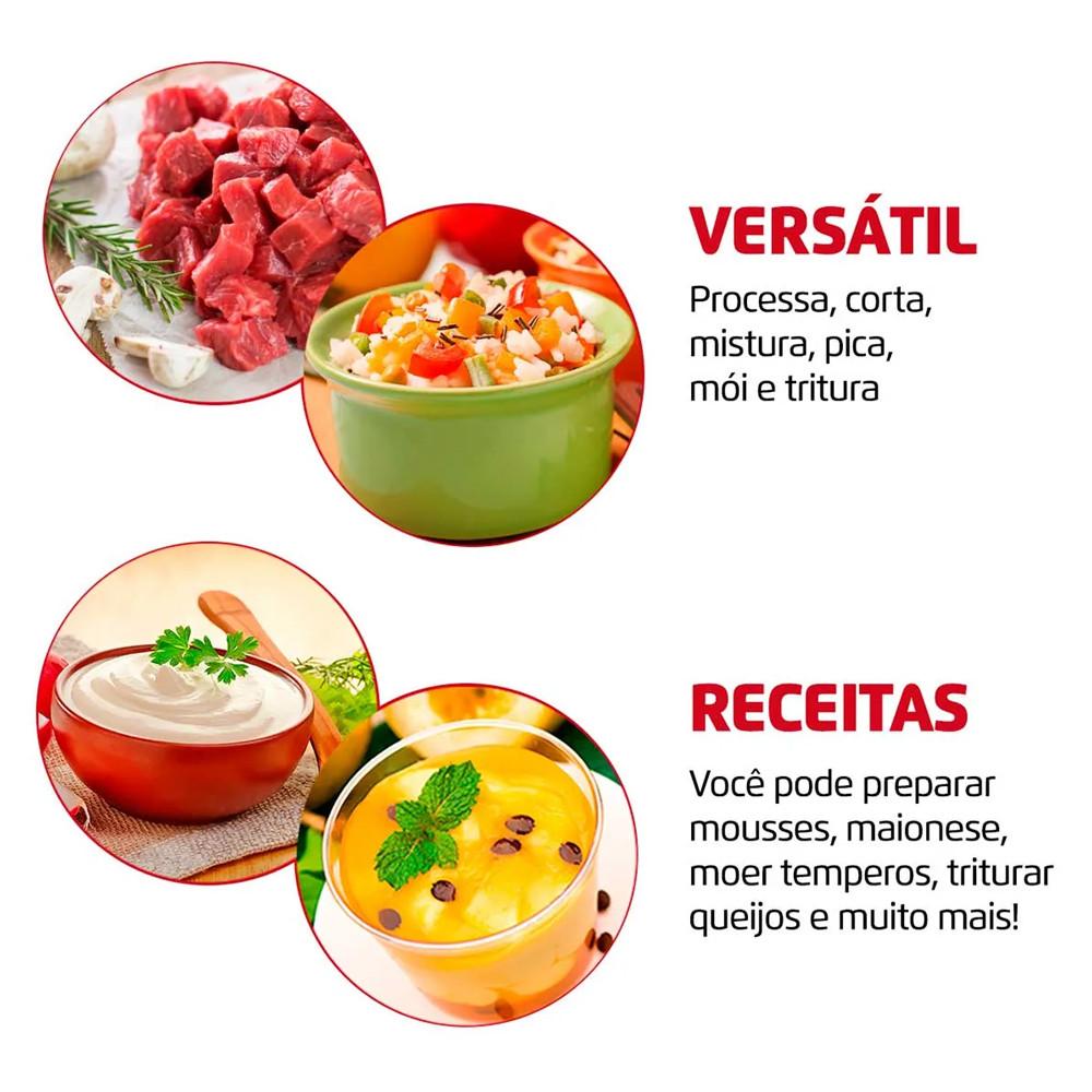 Mini Processador Turbo Pratic Mondial 300W MP-16-B - 3