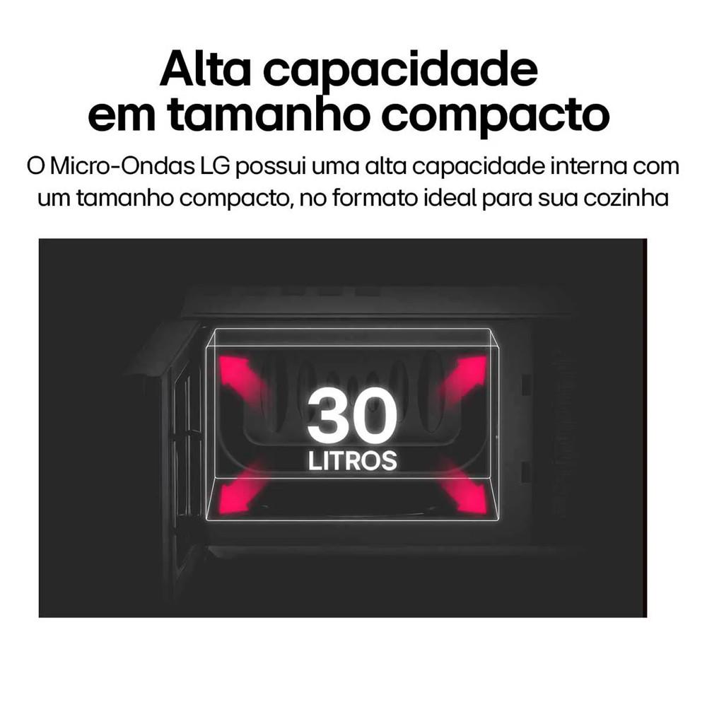 Micro-ondas NeoChef LG 30 litros Espelhado Limpa Fácil - 8