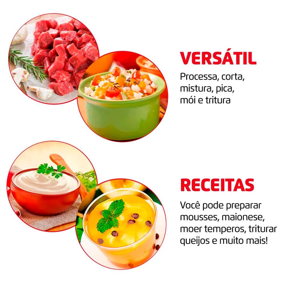 Mini Processador Turbo Pratic Mondial 300W - MP-16-B - 3