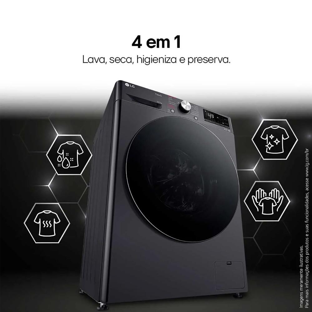 Lava e Seca Smart LG VC4 12kg Look com Inteligência Artificial AIDD CV5012PC4 - 7