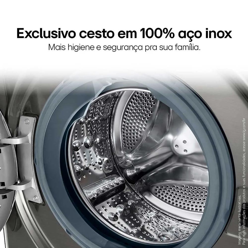 Lava e Seca Smart LG VC4 12kg Look com Inteligência Artificial AIDD CV5012PC4 - 10