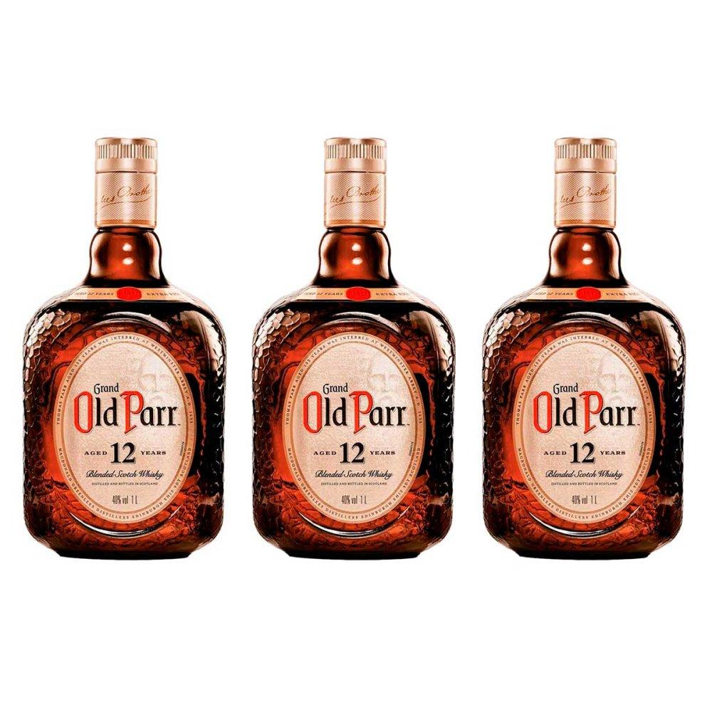 Whisky Old Parr 1L 3 Unidades - 1