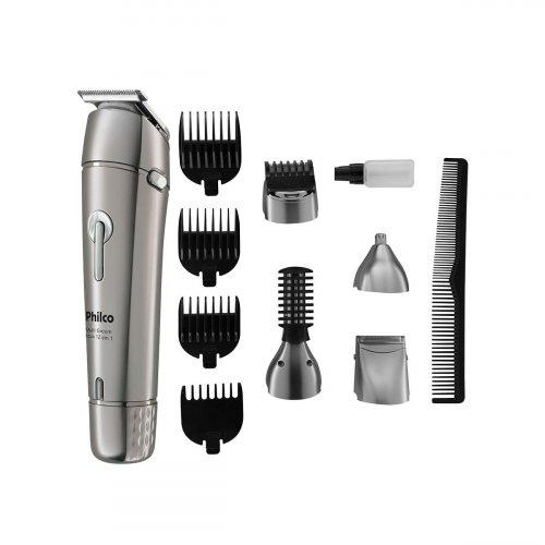 Aparador de Pelos sem Fio Multi Groom Aqua 12 em 1 PAP03 Philco - 1
