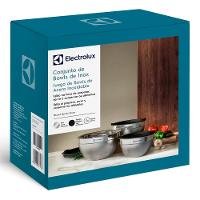 Conjunto de Bowls Inox Com Tampa Plástica Electrolux 3 Peças - 5