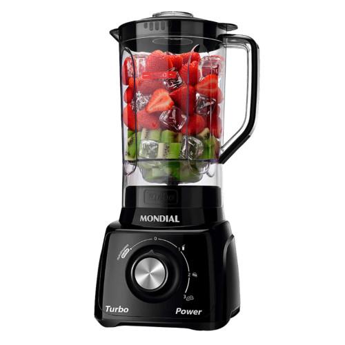 Liquidificador Doméstico Mondial L-99 FB Jarra de San Cristal 2,2L 550W 3 Velocidades 110V - 1