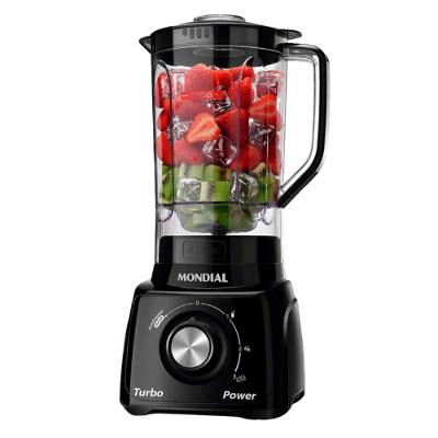 Liquidificador Doméstico Mondial L-99 FB Jarra de San Cristal 2,2L 550W 3 Velocidades 110V