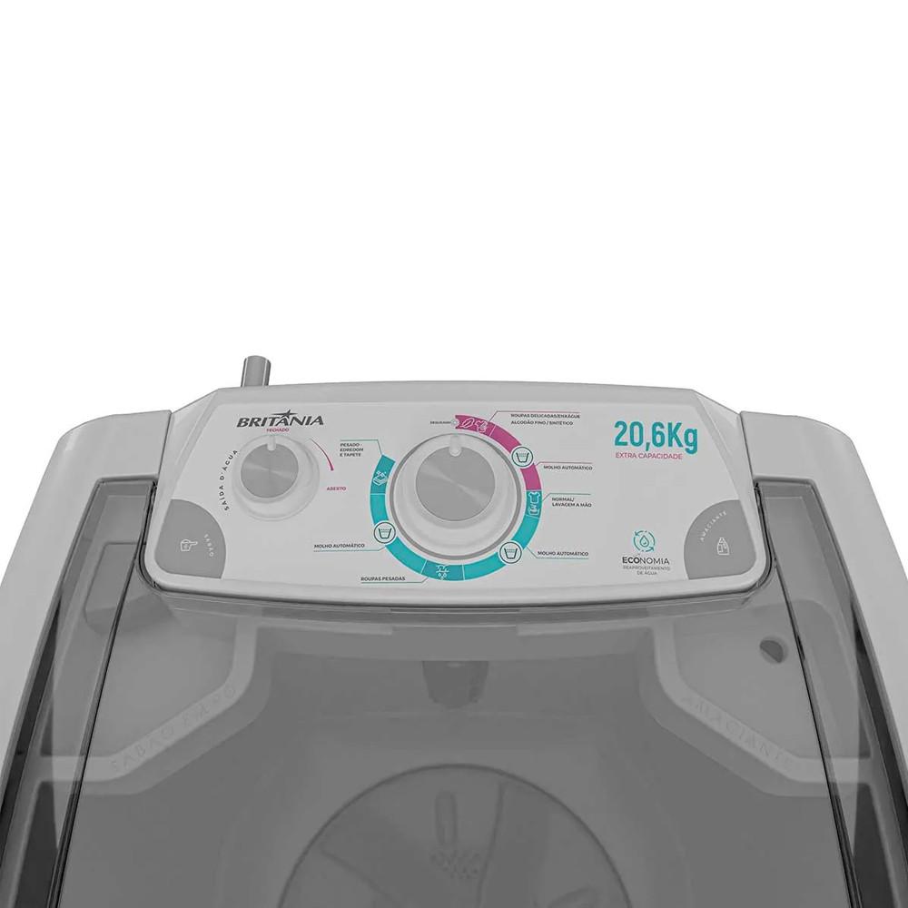 Lavadora De Roupas Britânia Semi BLR04 20kg B - 9