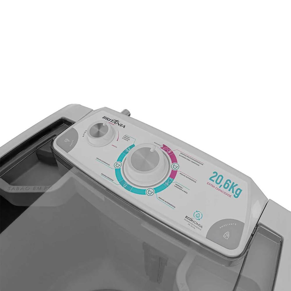Lavadora De Roupas Britânia Semi BLR04 20kg B - 10