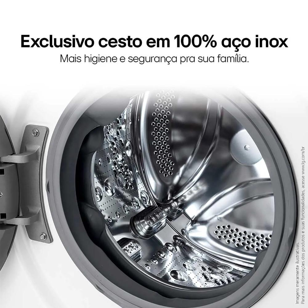 Lava e Seca Smart LG VC4 12kg com Inteligência Artificial AIDD CV5012WC4 - 10