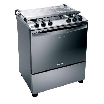 Fogão de Piso 5 Bocas Brastemp BFS5NCR com Acendimento Automático
