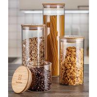 Conjunto Hermético Porta-Mantimento Vidro Electrolux Com Tampa Bambu 4 Peças - 2