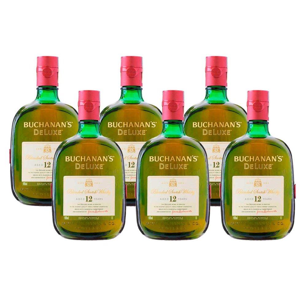 Whisky Deluxe 12 Anos 1L 6 Unidades Buchanan s - 1