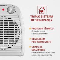 Aquecedor de Ambientes a Ar Termoventilador Mondial A-08 1500W - 3