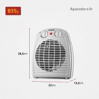 Aquecedor de Ambientes a Ar Termoventilador Mondial A-08 1500W - 5