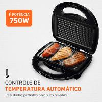 Sanduicheira Fast Grill e Sandwich Mondial S-12 750W - 5