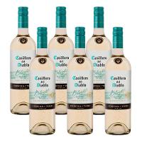 Vinho Branco Meio Seco Casillero del Diablo Belight Sauvignon Blanc Garrafa 750ml com 6 unidades - 1