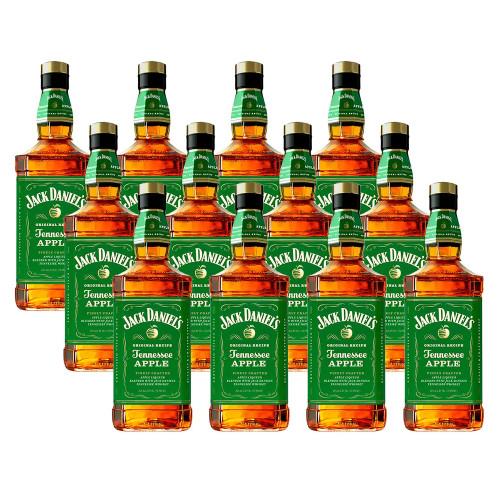Whisky Jack Daniels Americano 5 Anos Apple 12 unidades de 1L - 1