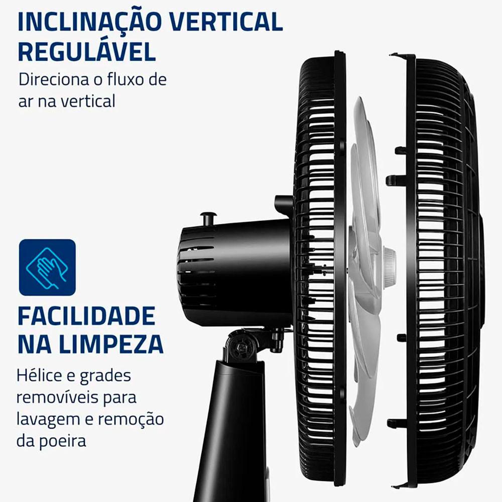 Ventilador de Mesa 40cm Mondial Turbo 8 Pás 3 Velocidades - 3