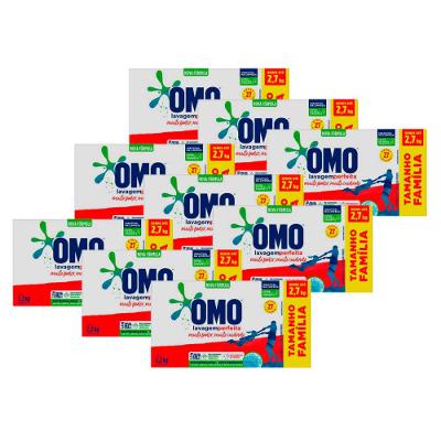 Sabão em Pó Omo Lavagem Perfeita 2.2kg com 9 Unidades