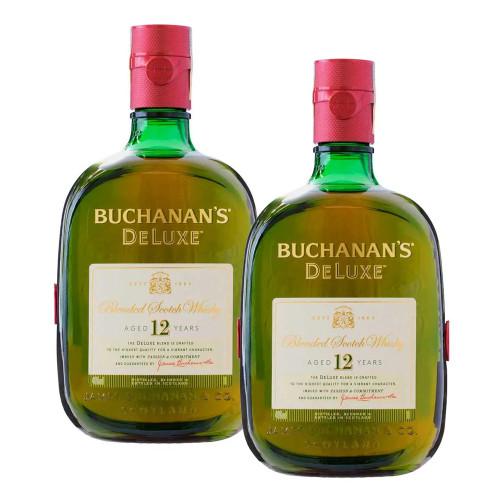 Whisky Escocês Buchanans 12 anos 1L com 2 unidades - 1