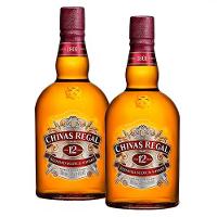 Kit Whisky Escocês Chivas Regal 12 anos 1 Litro com 2 unidades - 1