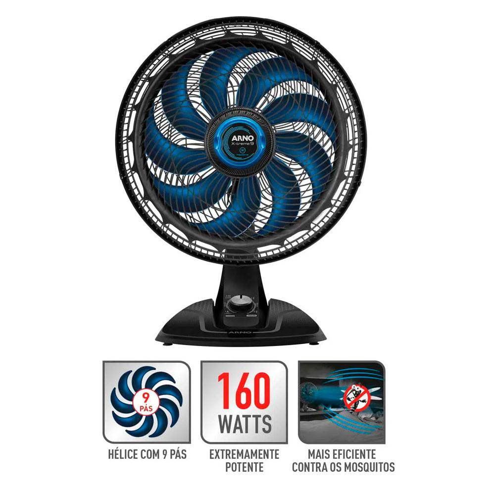 Ventilador Arno X-treme 9 Mesa Repelente 40cm VE95 - 4