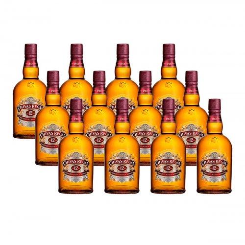 Whisky Escocês Chivas Regal 12 anos 750ml Caixa com 12 unidades - 1