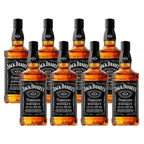 Jack Daniels Old No. 7 Tennessee Whiskey 1L 8 Unidades - 1