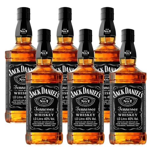 Jack Daniels Old No. 7 Tennessee Whiskey 1L 6 Unidades - 1