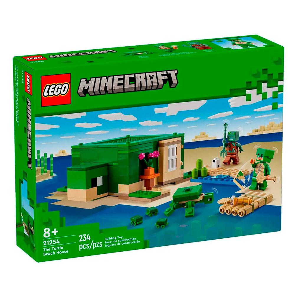 Bloco de Montar LEGO 234 Peças Minecraft A Casa Tartaruga de Praia - 6
