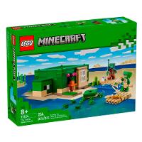 Bloco de Montar LEGO 234 Peças Minecraft A Casa Tartaruga de Praia - 6
