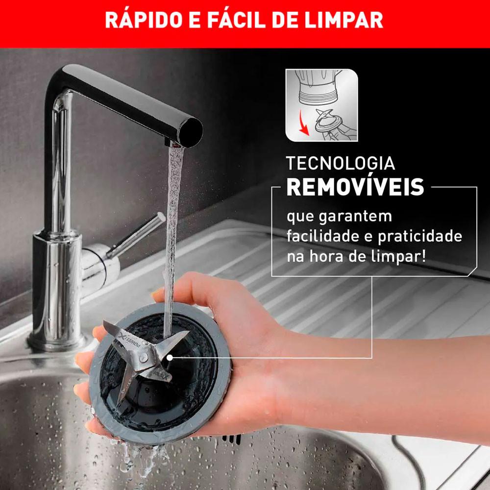 Liquidificador Arno Ultraforce Inox Jarra de Vidro LN92 - 5