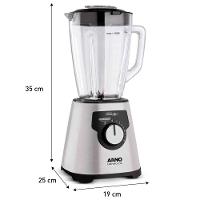 Liquidificador Arno Ultraforce Inox Jarra de Vidro LN92 - 6