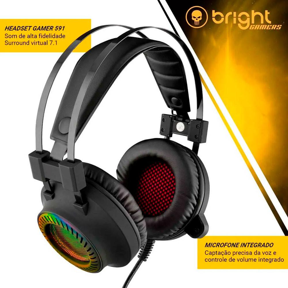 Headset Gamer com Led Bright 7.1 Surround 591 - 3