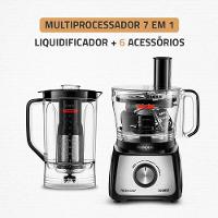 Multiprocessador Turbo Chef 7 em 1 Mondial MPN-01-BE 1000W