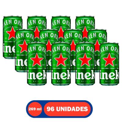 Cerveja Heineken Lata 269ml com 96 Unidades