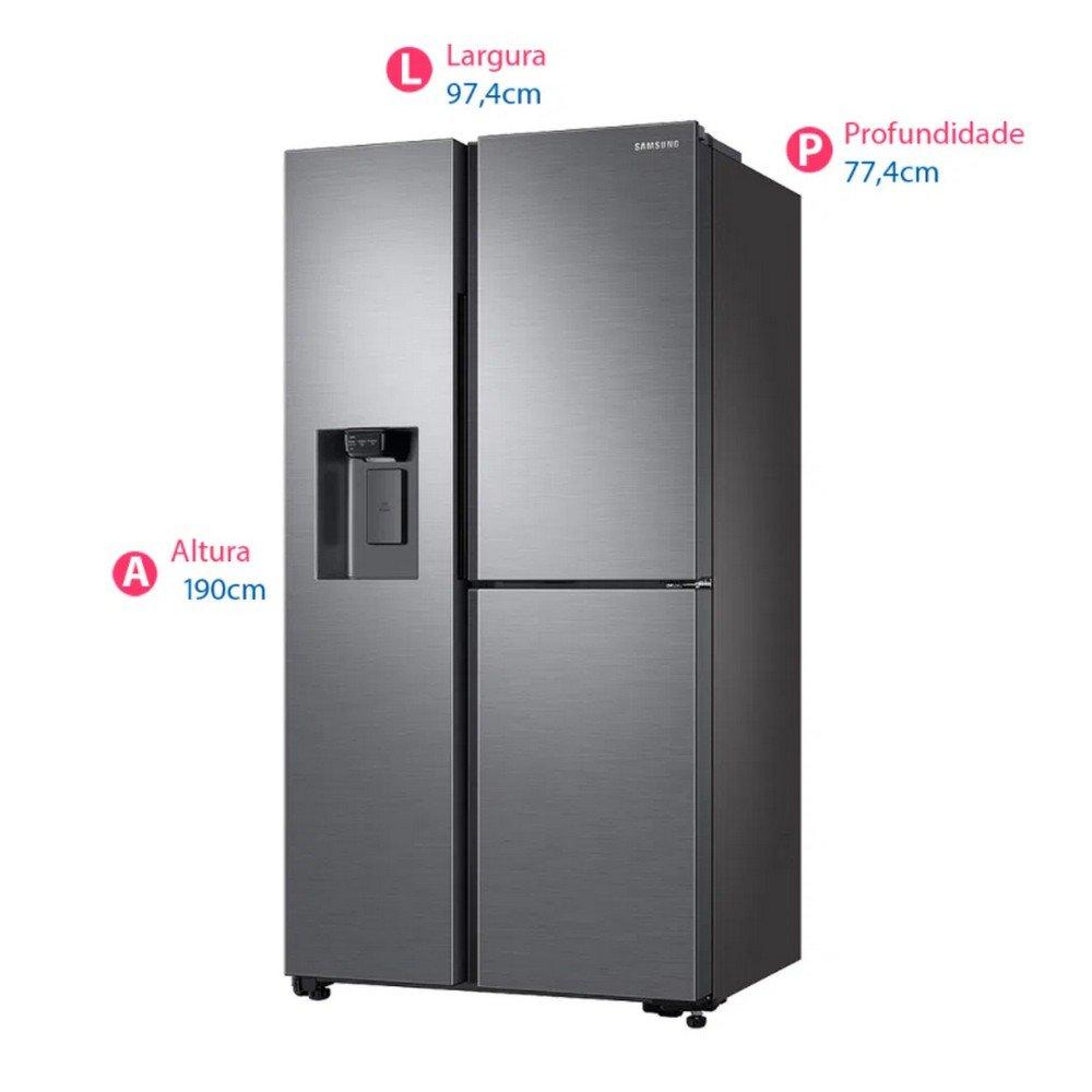 Geladeira Inverter Frost Free Side by Side de 3 Portas 601 Litros Samsung - 10