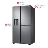 Geladeira Inverter Frost Free Side by Side de 3 Portas 601 Litros Samsung - 10