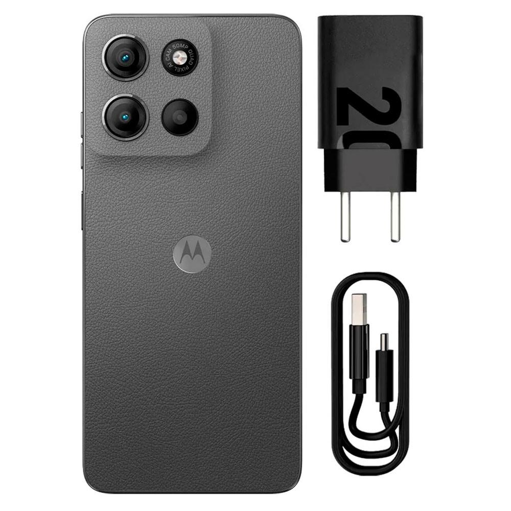 Smartphone Moto G15 256GB Grafite Vegan Leather Tela 6.7 Câmera Dupla 50MP Selfie 8MP Dual Chip Android 15 Motorola - 5