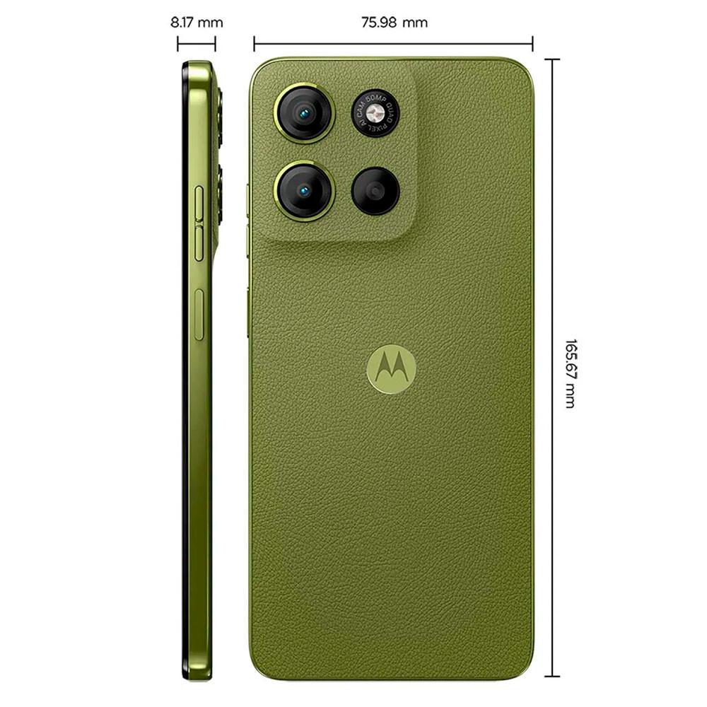 Smartphone Moto G15 256GB Verde Vegan Leather Tela 6.7 Câmera Dupla 50MP Selfie 8MP Dual Chip Android 15 Motorola - 6