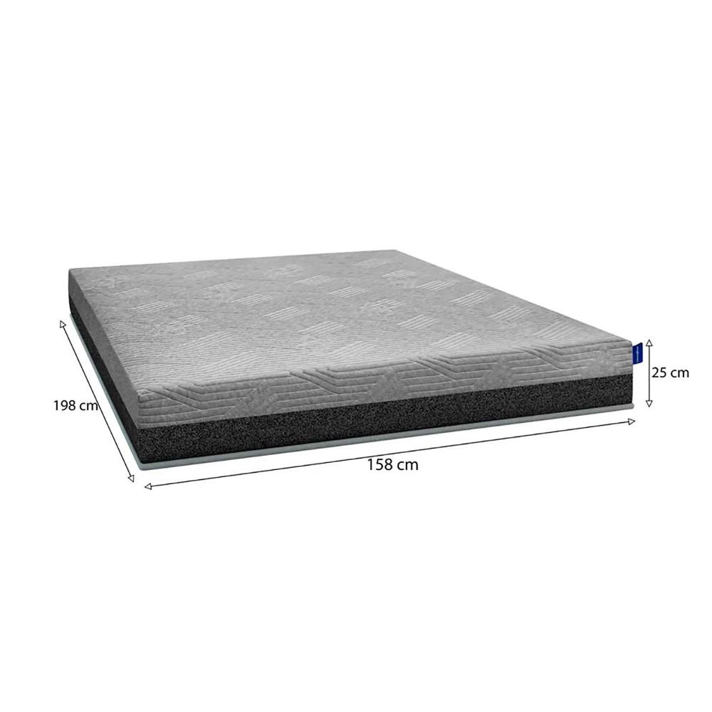 Colchão Espuma D-28 Queen Fit Visco Umaflex Cinza - 3
