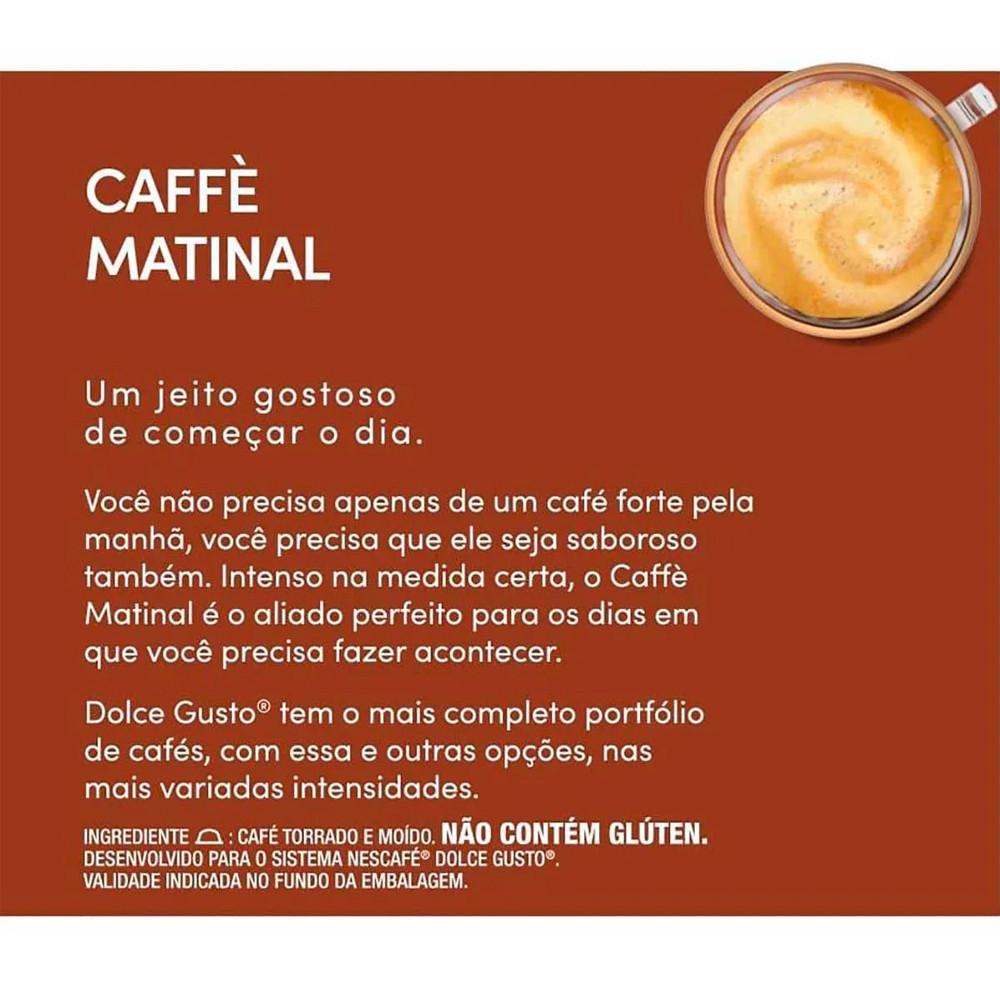 Café em Cápsula Nescafé Dolce Gusto Caffe Matinal 10 Cápsulas - 6