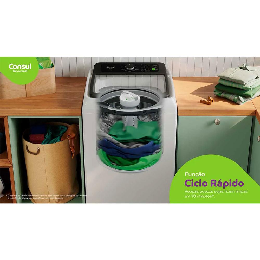Máquina de Lavar 13 Kg CWN13AB Modo Eco e Ciclo Edredom Consul - 10